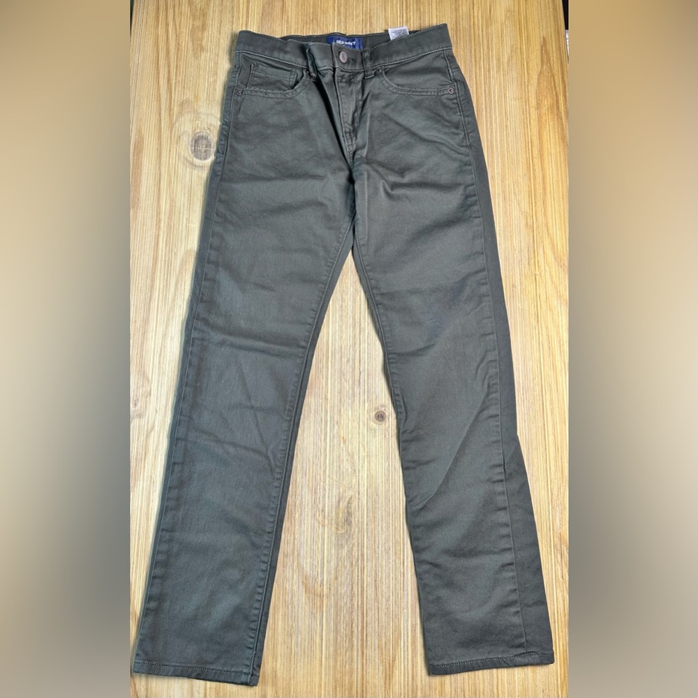 Old Navy Olive Pant with Adjustable Waistband- size Youth 12 Regular
